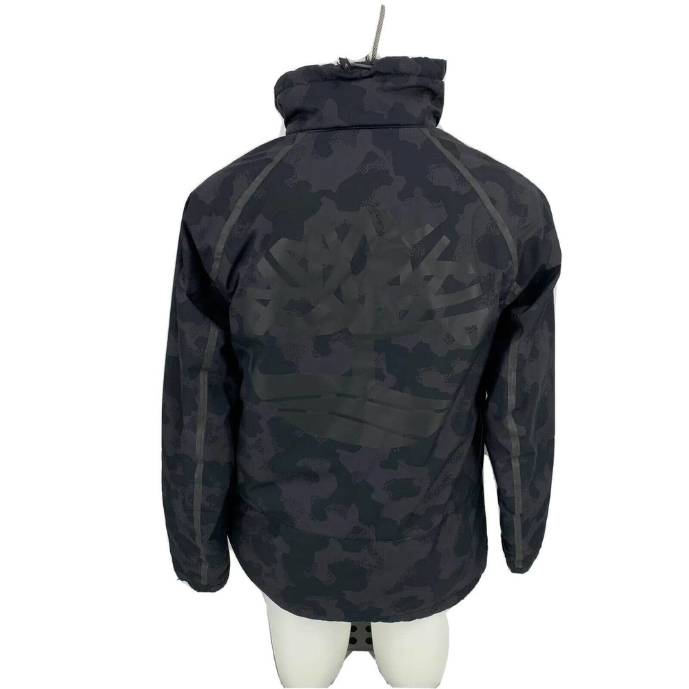Timberland Men's Small JacketAsymmetric Insulated Pullover Camo LOGO CLST